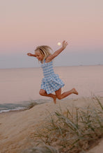 Moon Child Poppy Dress Blue Check