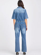 One Teaspoon- Westland Blue Veronica Denim Jumpsuit