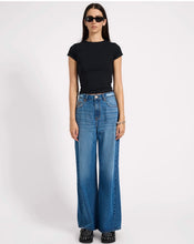 One Teaspoon- Love Machines High Waist Super Wide Leg Denim Jeans