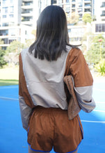 Luna Lane | The Courtside Anorak Tan/Rust