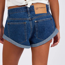 One Teaspoon- Paisley Blue Bandit Low Waist Denim Short