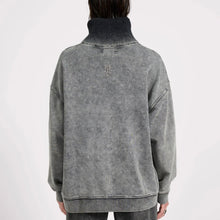 One Teaspoon- Fleece Roll Neck Sweater Worn Black