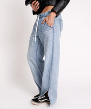 One Teaspoon- Roadhouse Wide Leg Drawstring Jeans / Salty Dog