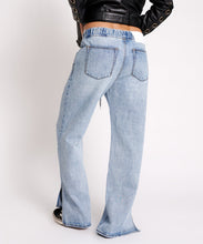 One Teaspoon- Roadhouse Wide Leg Drawstring Jeans / Salty Dog