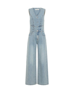 One Teaspoon Taylor Denim Jumpsuit - Rosewood