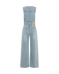 One Teaspoon Love Machine Jumpsuit - Soft Blue