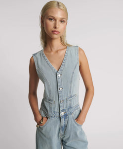 One Teaspoon Taylor Denim Jumpsuit - Rosewood