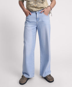 One Teaspoon- Jackson Mid Waist Wide Leg Jean / Best Blue