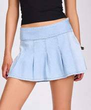 One Teaspoon- Pleated micro Mini Skirt / Best Blue