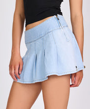 One Teaspoon- Pleated micro Mini Skirt / Best Blue