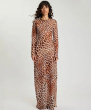 One Teaspoon | Ziggy Long Sleeve Sheer Slip Dress Leopard