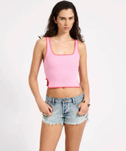 One Teaspoon- Knitted Scallop Tank Top - Pink