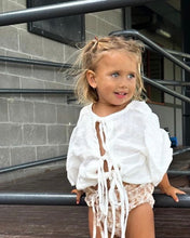 Moon Child Cleo Tie Top in Muslin