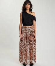 One Teaspoon || Sheer Shirred Maxi Skirt Leopard