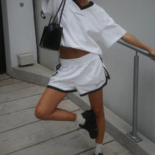 Ssaint- reflective V Shorts White