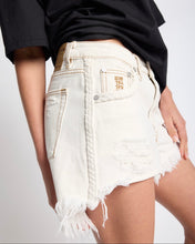 One Teaspoon- Truckers Mid Waist Braided Denim Shorts