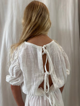 Moon Child Cleo Tie Top in Muslin