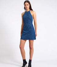 One Teaspoon - Electric Jungle Denim Mini Dress | Blue Animal