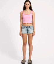 One Teaspoon- Knitted Scallop Tank Top - Pink