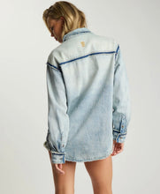 One Teaspoon |Split Party Everyday Shirt- Split Party Contrast Blue