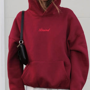 SŚAINT LOGO HOODIE CHERRY