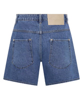 One Teaspoon- Kinks Mid Waist Long Length Denim Shorts - Blue Estate