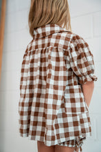 Moon Child Penny Top/Dress - Brown Check