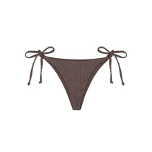 Charlee Swim - Courtney Tie Side Cheeky Bottom- Cocoa