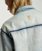One Teaspoon |Split Party Everyday Shirt- Split Party Contrast Blue