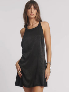 One Teaspoon- Roxie Embellished Backless Slip Mini Dress - Black