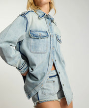 One Teaspoon |Split Party Everyday Shirt- Split Party Contrast Blue