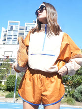 Luna Lane | The Courtside Anorak Tan/Rust
