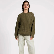 One Teaspoon- Mixed Cable Cotton Knit Sweater - Khaki
