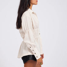 One Teaspoon | Harper Ruched Longsleeve Shirt - Cream