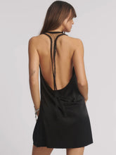 One Teaspoon- Roxie Embellished Backless Slip Mini Dress - Black