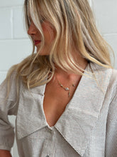 Ava Top in Cocoa Stripe
