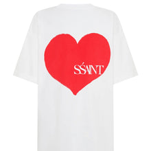 SŚAINT Heart Tee : Red & Cream