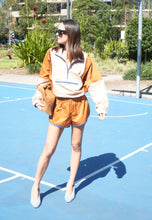 Luna Lane | The Courtside Anorak Tan/Rust