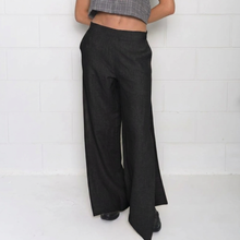 Bermuda Pants 100% Linen - Black