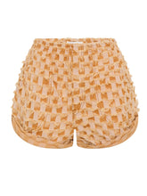 One Teaspoon- Hunters Mid Waist Gingham Shorts - Yellow