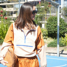 Luna Lane | The Courtside Anorak Tan/Rust