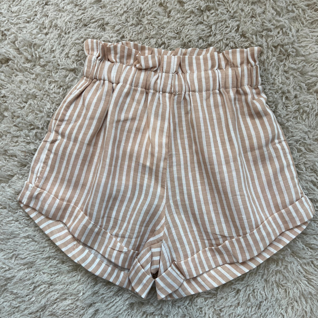 Moon Child Maeve Shorts in Caramel Stripe