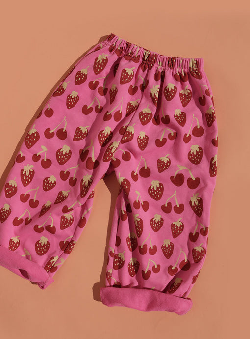 Small Swim Club Cherry On Tracky Pants