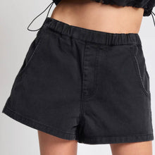 One Teaspoon- Funks High Waist Elasticated Denim Shorts