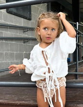 Moon Child Cleo Tie Top in Muslin