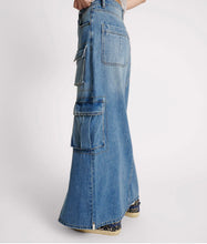 One Teaspoon Pacifica 90’s Cargo Pocket Column Denim Skirt