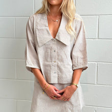 Ava Top in Cocoa Stripe