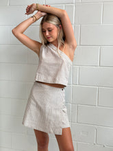 Wrap Skirt - Cocoa Stripe