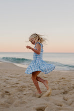 Moon Child Poppy Dress Blue Check