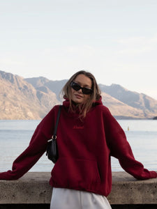 SŚAINT LOGO HOODIE CHERRY
